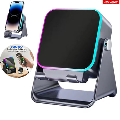 5 In 1 Auto-induction 5000mAh Wireless Induction Speaker
