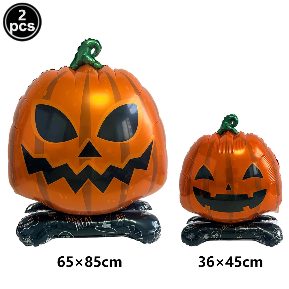 Large Halloween Standing Foil Balloons Haunted House Castle