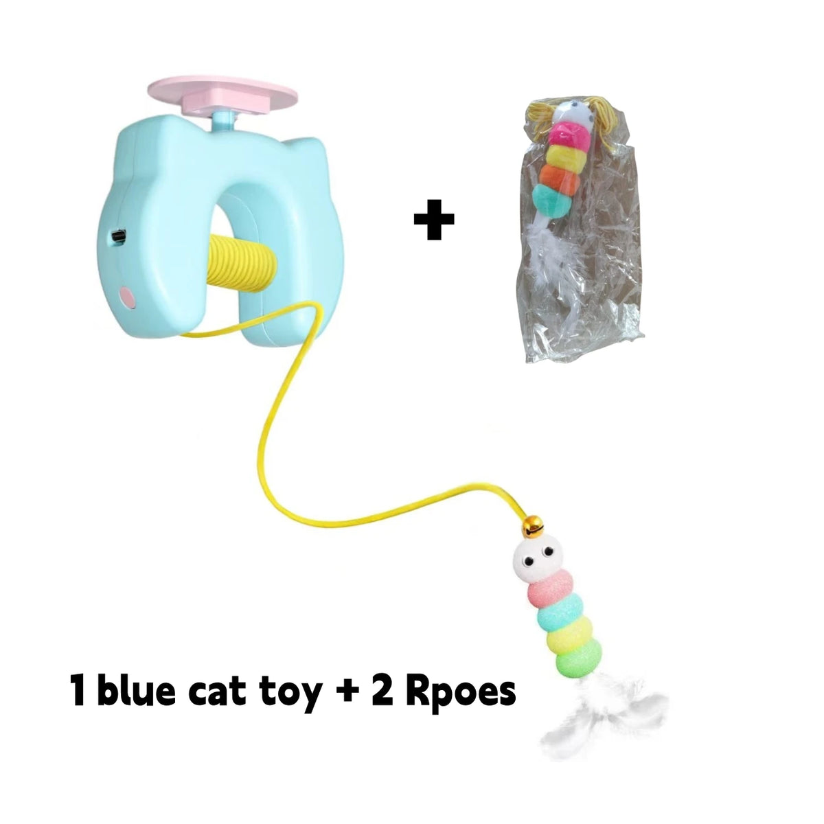 New Type Of Electric Cat Toy with 2 Ropes Smart Hanging