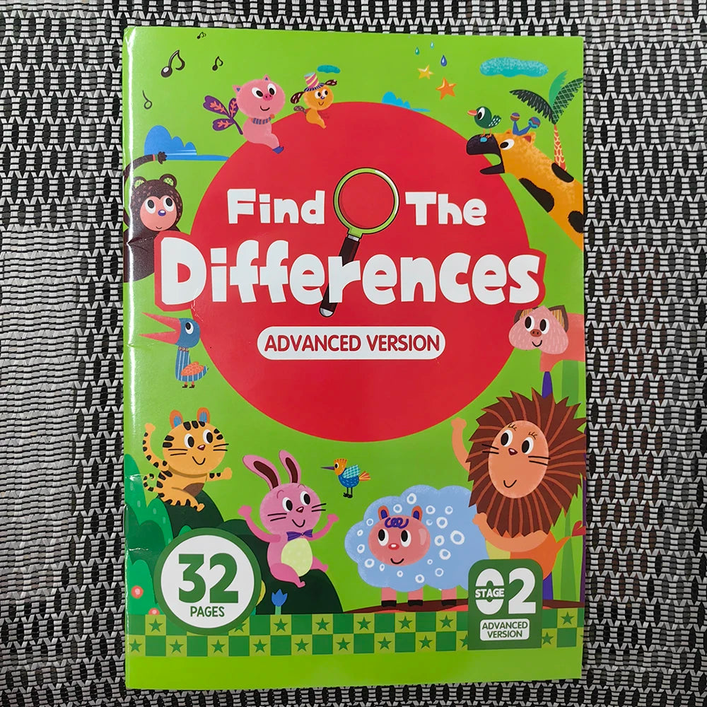 Hidden Differences Activity Book Contains 32 Interactive Observation