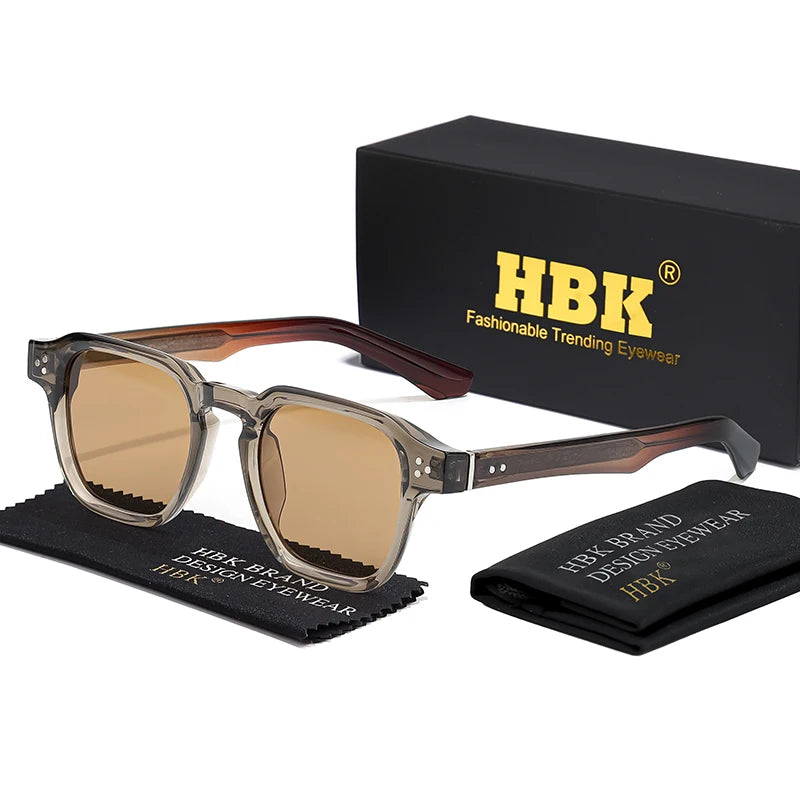 HBK New Fashion Sunglasses men Vintage Square