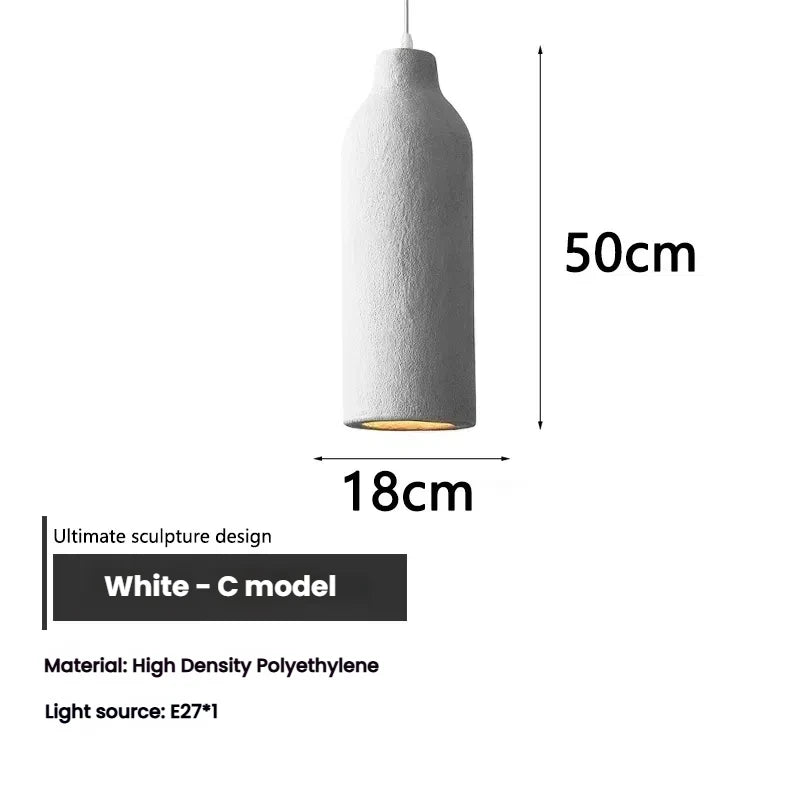 Wabi Sabi Ceiling Pendant Light Nordic LED Chandelier for Living Dining Room