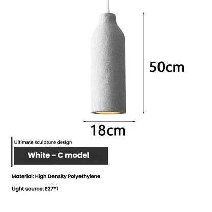 Wabi Sabi Ceiling Pendant Light Nordic LED Chandelier for Living Dining Room