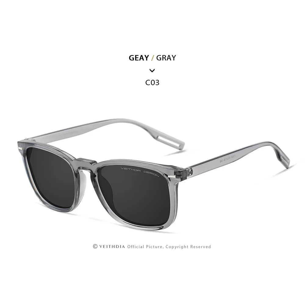 VEITHDIA Fashion Vintage Polarized Sunglasses for Men and Women