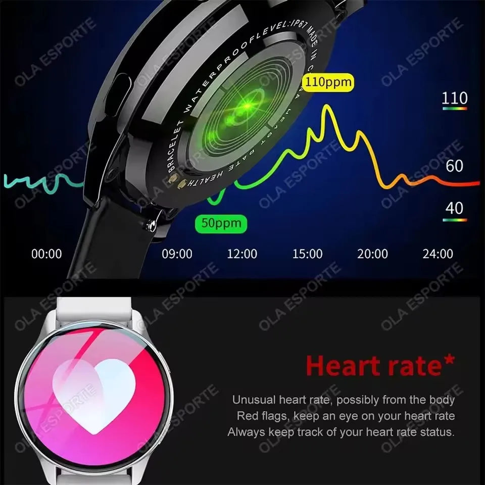 Women Bluetooth Call Smart Watch HeartRate Blood Pressure