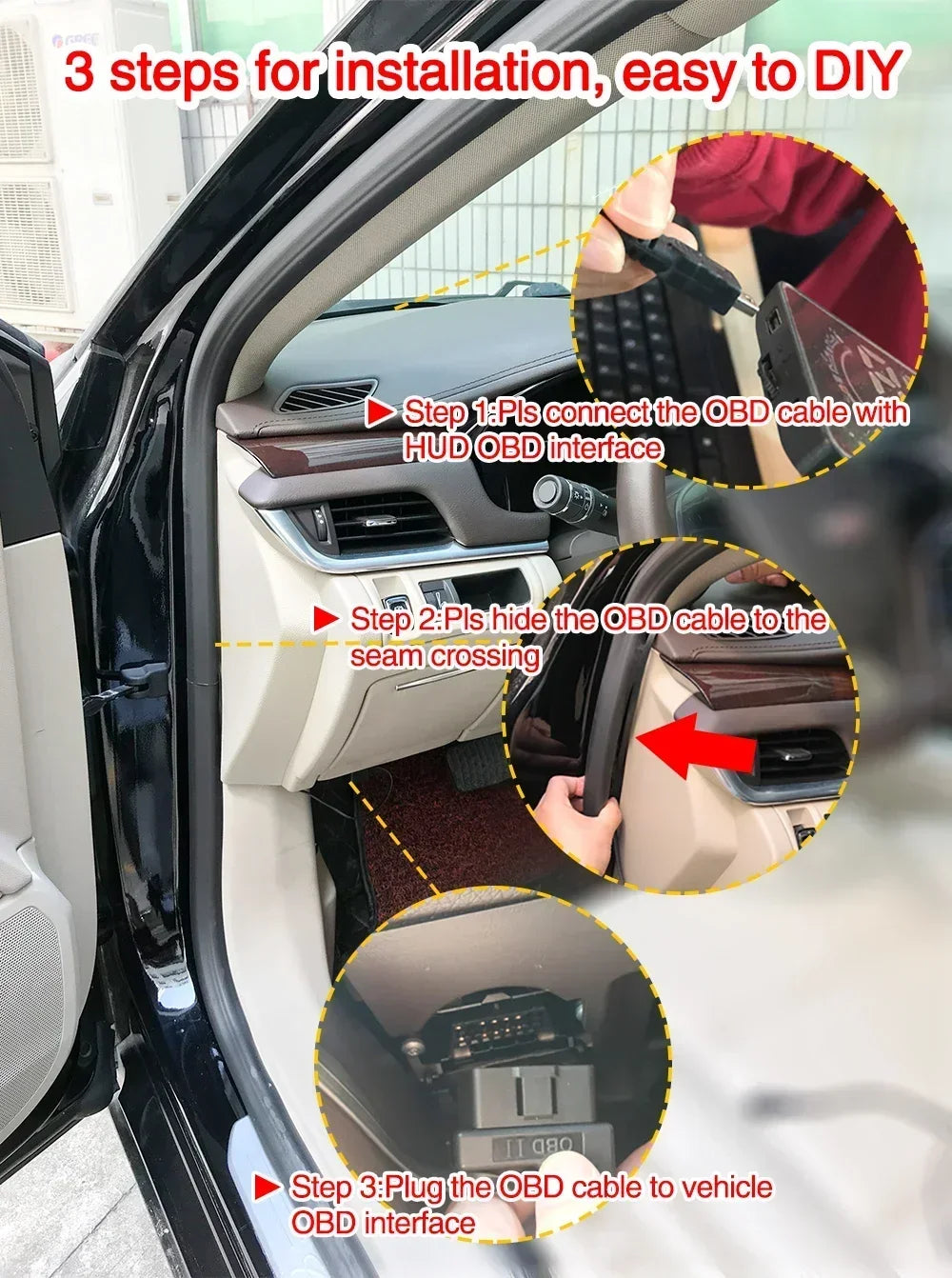 Gauge Display Car Head Up LCD Car Digital Odometer