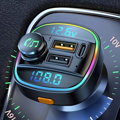 Bluetooth 5.0 FM Transmitter Handsfree Car Radio Modulator