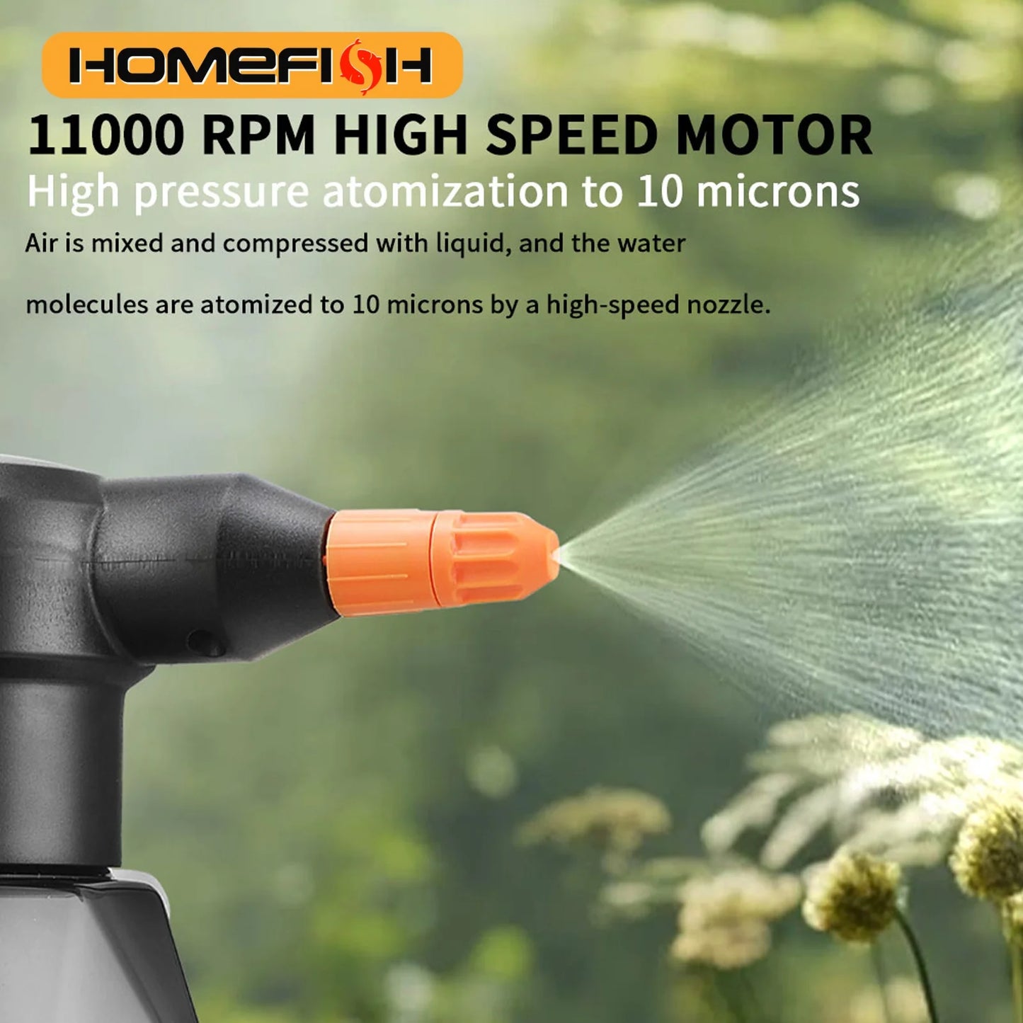 2L Rechargeable Electric Handheld Sprinkler Atomizing