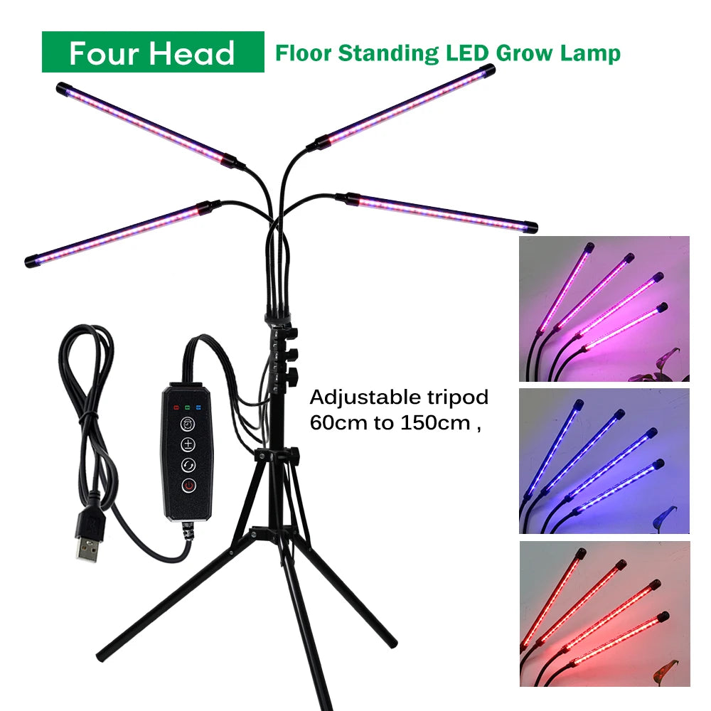 Clip-On LED Grow Light with Gooseneck