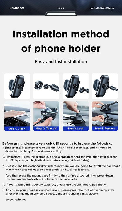 Joyroom Car Phone Holder Mount 360° Widest View Universal