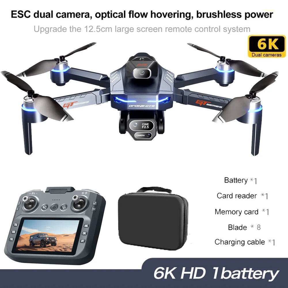 New GT8 Drone GPS 8K Professional HD 360° Dual Cameras