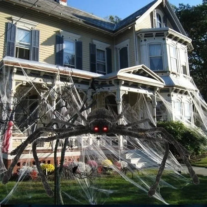 Halloween Decor Giant Black Plush Spider Halloween Party