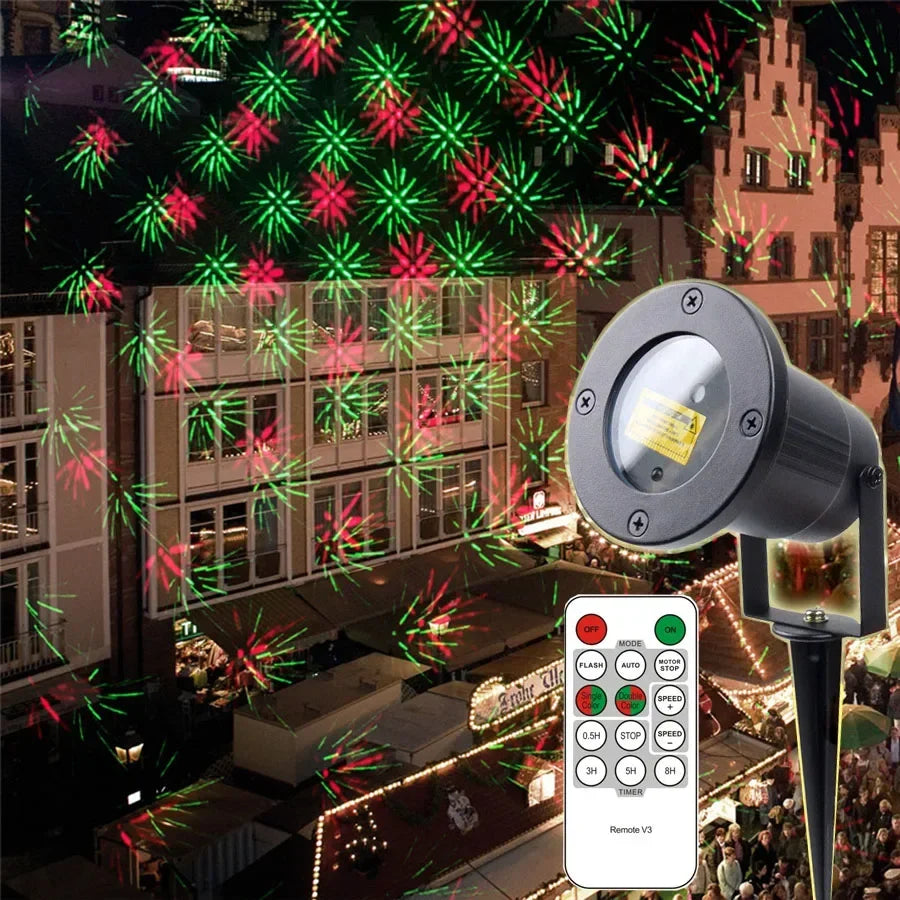 Remote Christmas Projector Laser Light Outdoor Decor