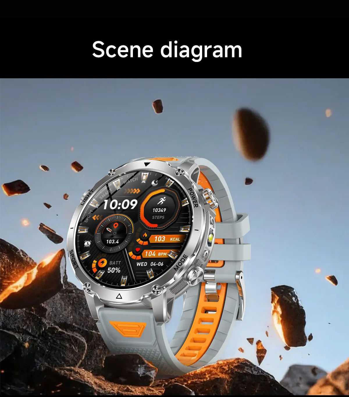 New TANK Ultra 1400mAh Battery Military Smart Watch