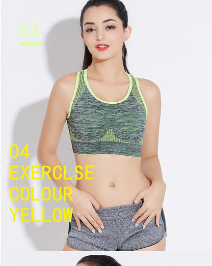 New Sports Bra Women Seamless Gym Jogging Crop Top Yoga Fitness