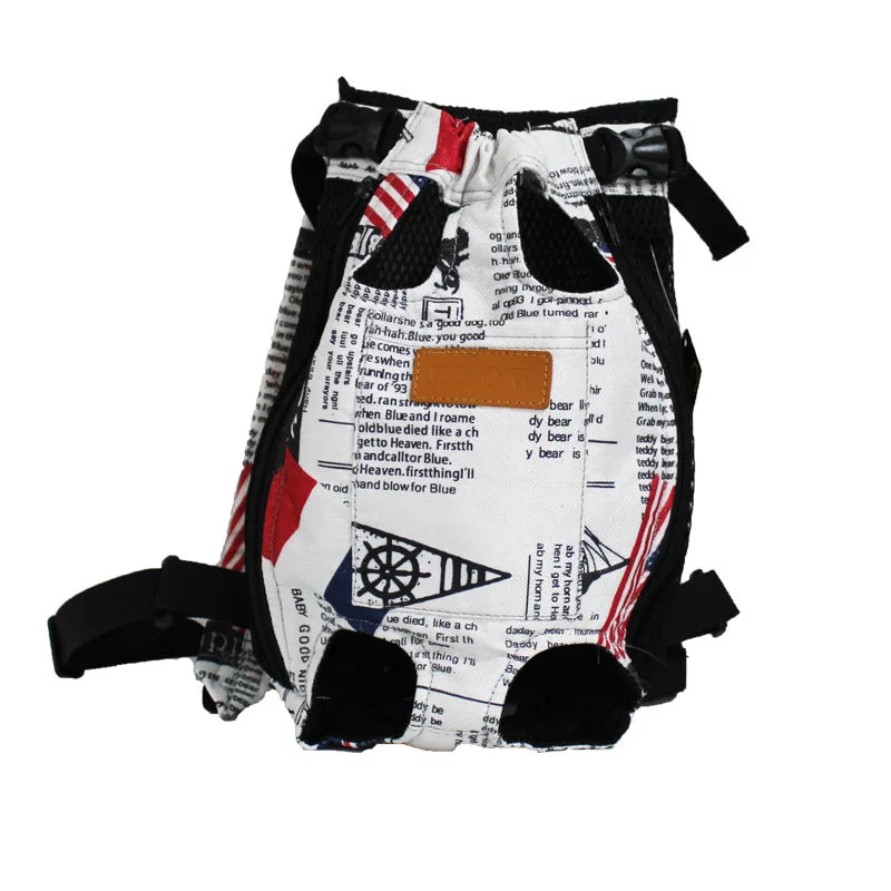 Mesh Pet Dog Carrier Adjustable Backpack Breathable Outdoor