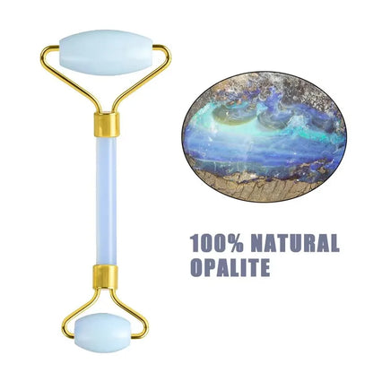 Natural Opal Jade Roller Gouache Scraper For Face Gua Sha
