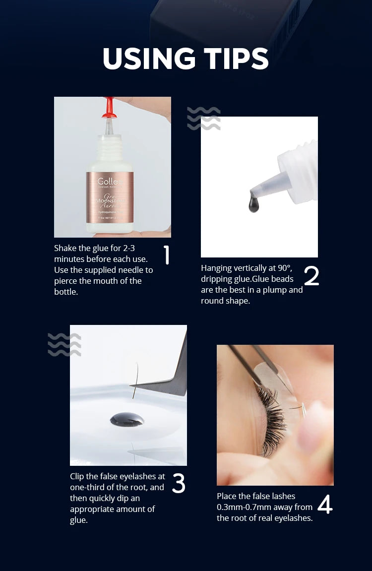 0.5-1s Drying Glue for Eyelash Extensions Hypoallergenic