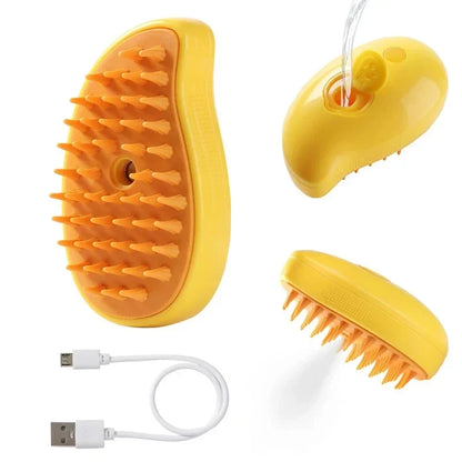 Steam Pet Brush 3-in-1 Massage Dog Steamy Brush