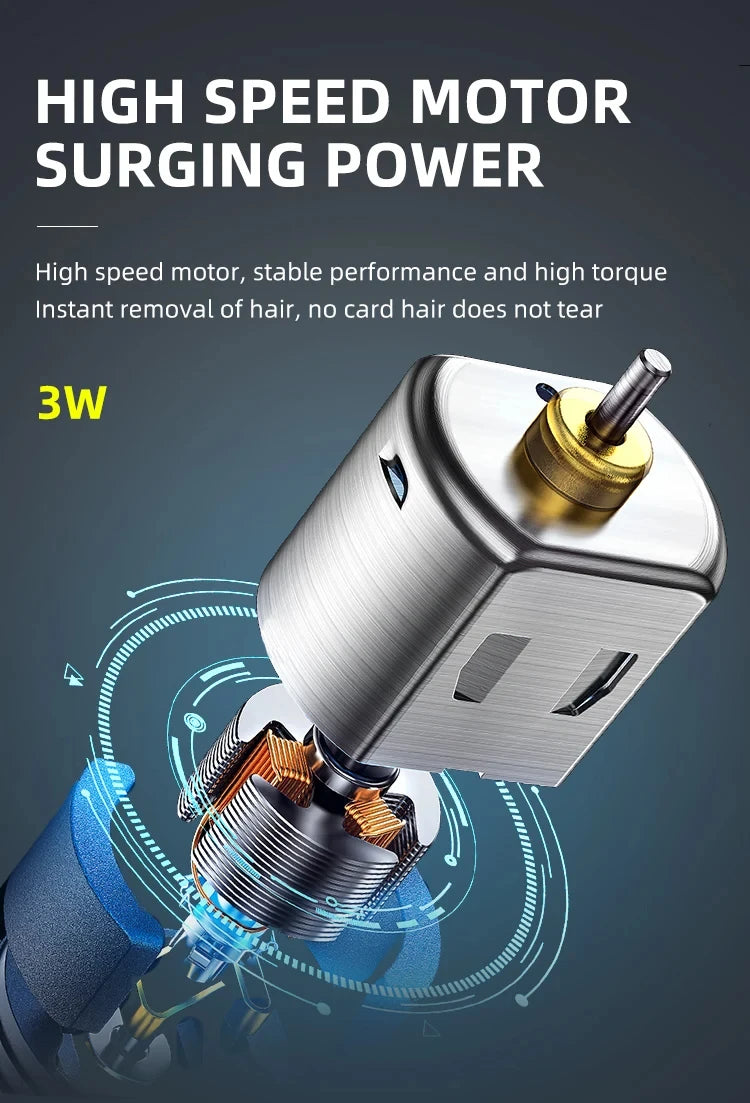 KM-418 Waterproof Hair Clipper Rechargeable Electric Trimmer