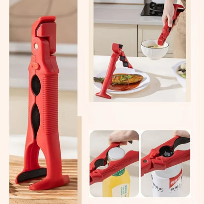 3-in-1 Heat-Proof Dish Clips for Kitchen, Anti-Slip Plate Grippers