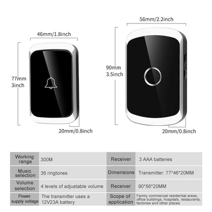 Smart Wireless Doorbell Door Chime Kit No Socket Required