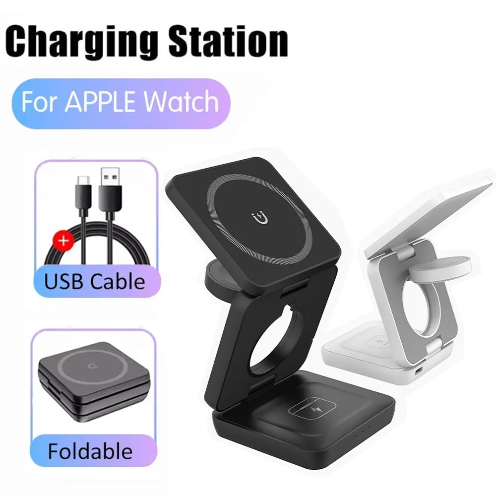 3 in 1 Wireless Charger Stand Magnetic Foldable Wireless Charging