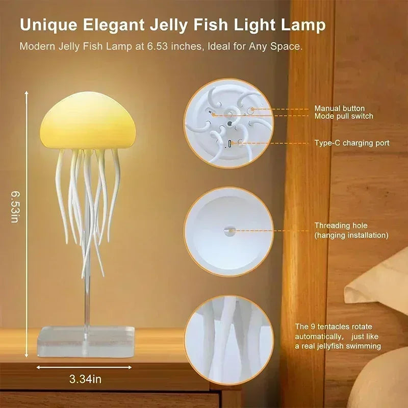 Upgraded Silent Jellyfish Lamp, Jelly Fish Light