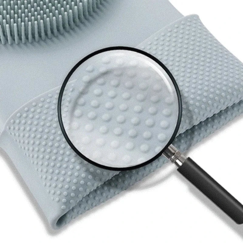 Magic Silicone Gloves Cleaning Dishwashing Scrubber Dish
