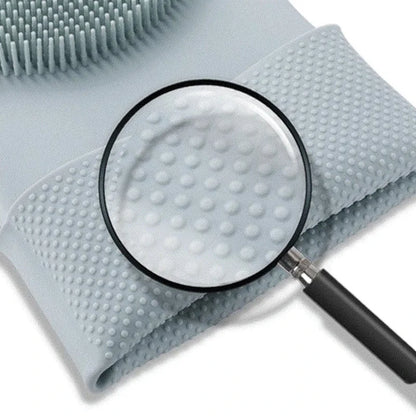 Magic Silicone Gloves Cleaning Dishwashing Scrubber Dish
