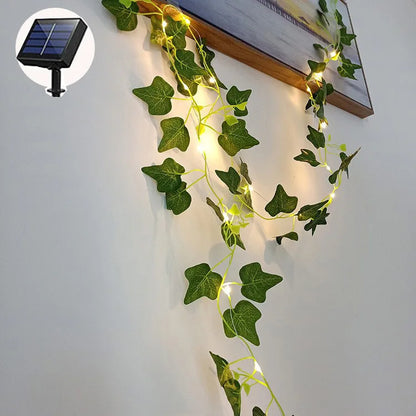 Solar Powered Sunflower Rose String Lights Artificial