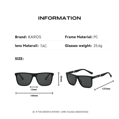 KAROS Outdoor Polarized UV400 Sunglasses TAC Light