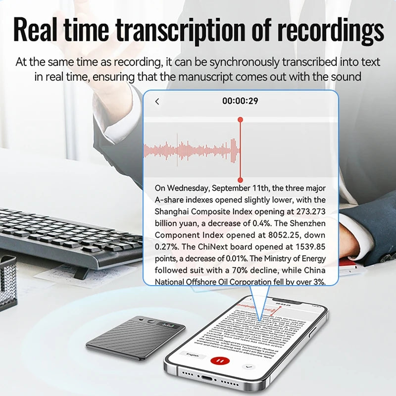 AI Digital Voice Recorders Pen 256GB 256 languages Real-time