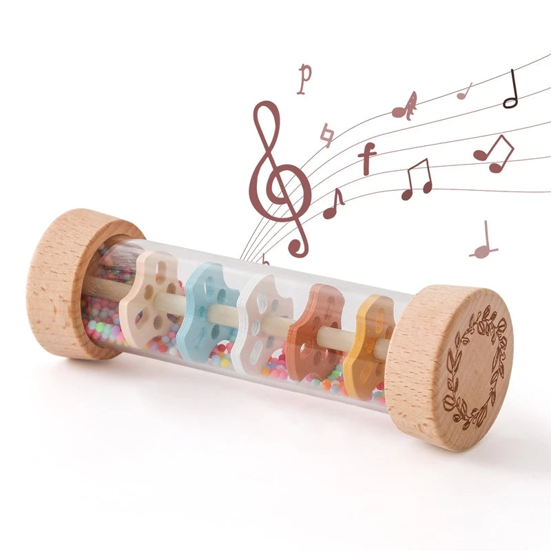 Montessori Wooden Toy Multicolor Xylophone Bell Beads