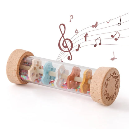 Montessori Wooden Toy Multicolor Xylophone Bell Beads