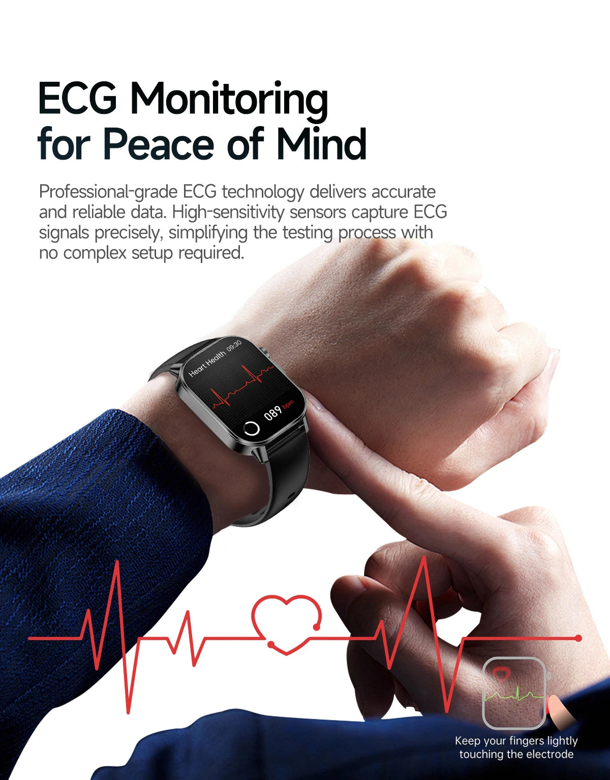 New ECG+PPG Smart Healthy Diagnosis Surveillance For Men