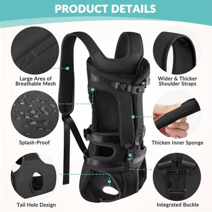 Dogs Carrier Backpack Thickened Sponge Pet Front Dog Carrier
