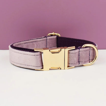 Velvet Collar Free Engrave Dog Collar Leash Dog Collars