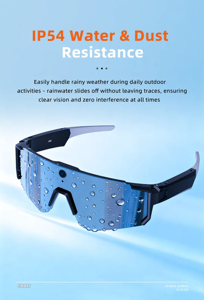 AI Smart Glasses 800W HD Anti-shake Camera Action Capture