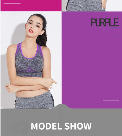 New Sports Bra Women Seamless Gym Jogging Crop Top Yoga Fitness
