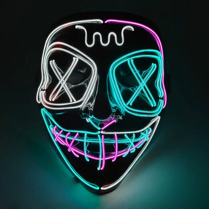Halloween Party Supplies Luminous LED Purge Mask
