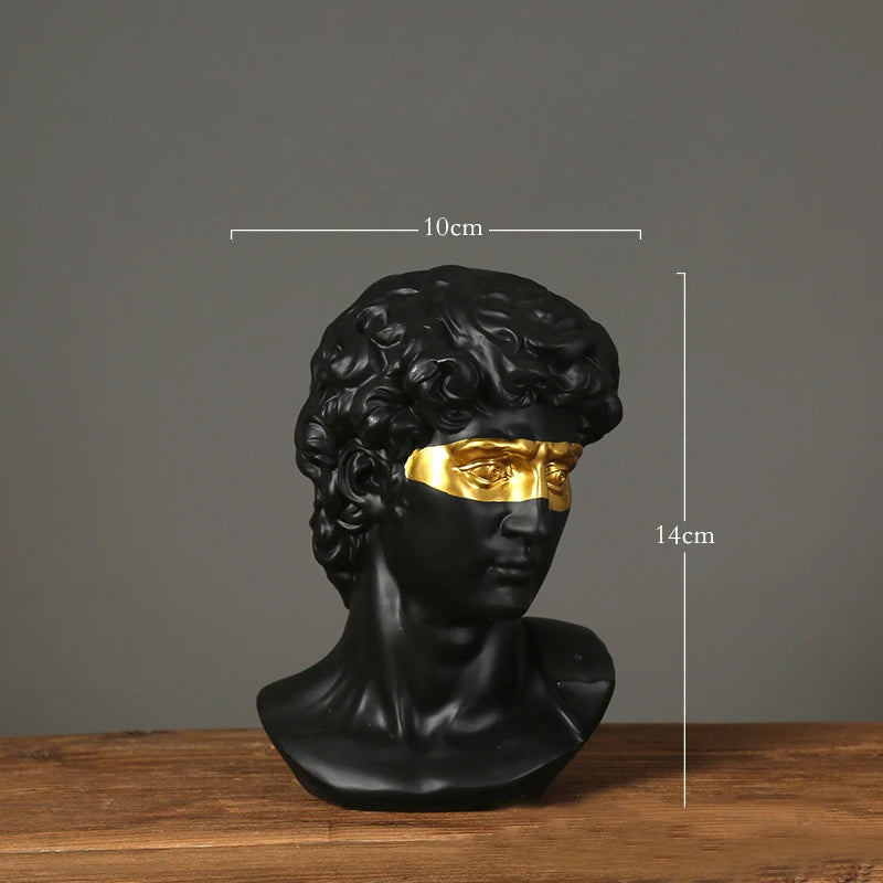 Home Decoration David Head Resin Statues Statues