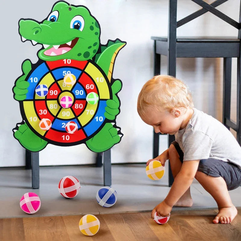 Educational Games Dart Board Baby Toy Stickey Ball Dart