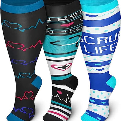 Compression Socks for Women Men Wide Calf