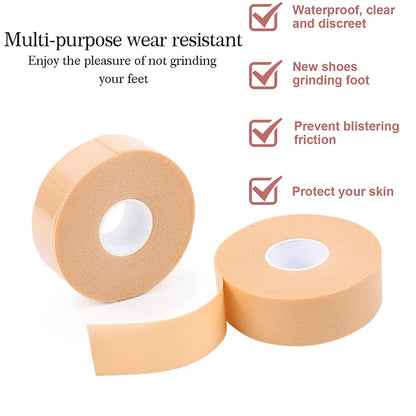 Pexmen 1/2Pcs 2.5X450cm Moleskin Tape Adhesive Pad Blister