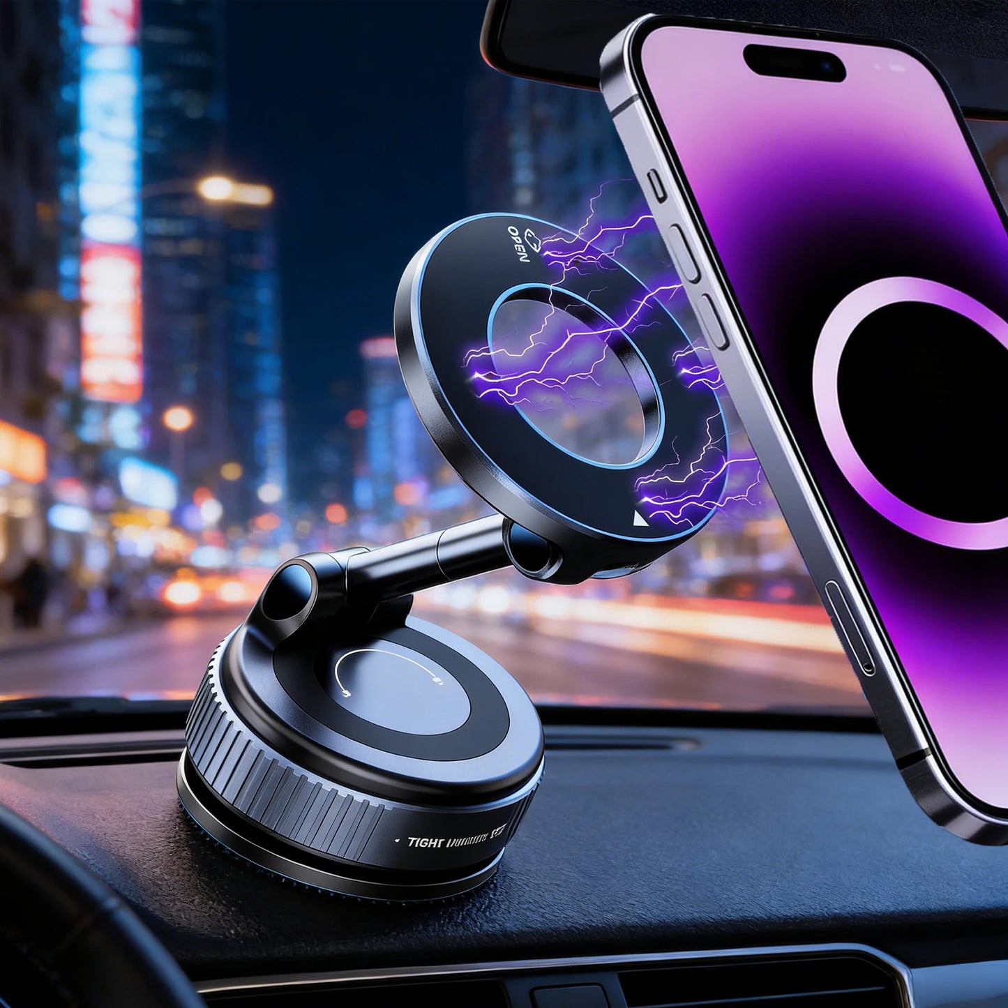 Strong Magnetic Car Phone Holder Foldable 360° Adjustable