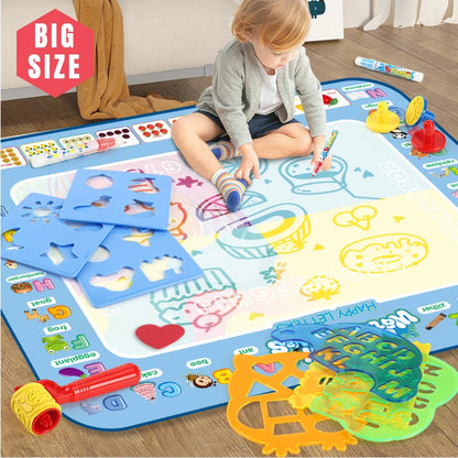 Magic Water Drawing Mat with Reusable Magic Pens