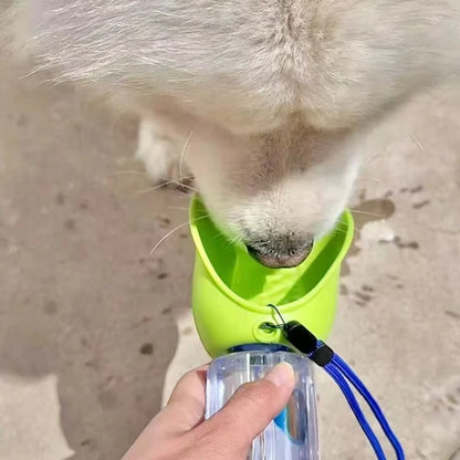 Leakproof Dog Travel Water Bottle Silicone Portable Pet Feeder