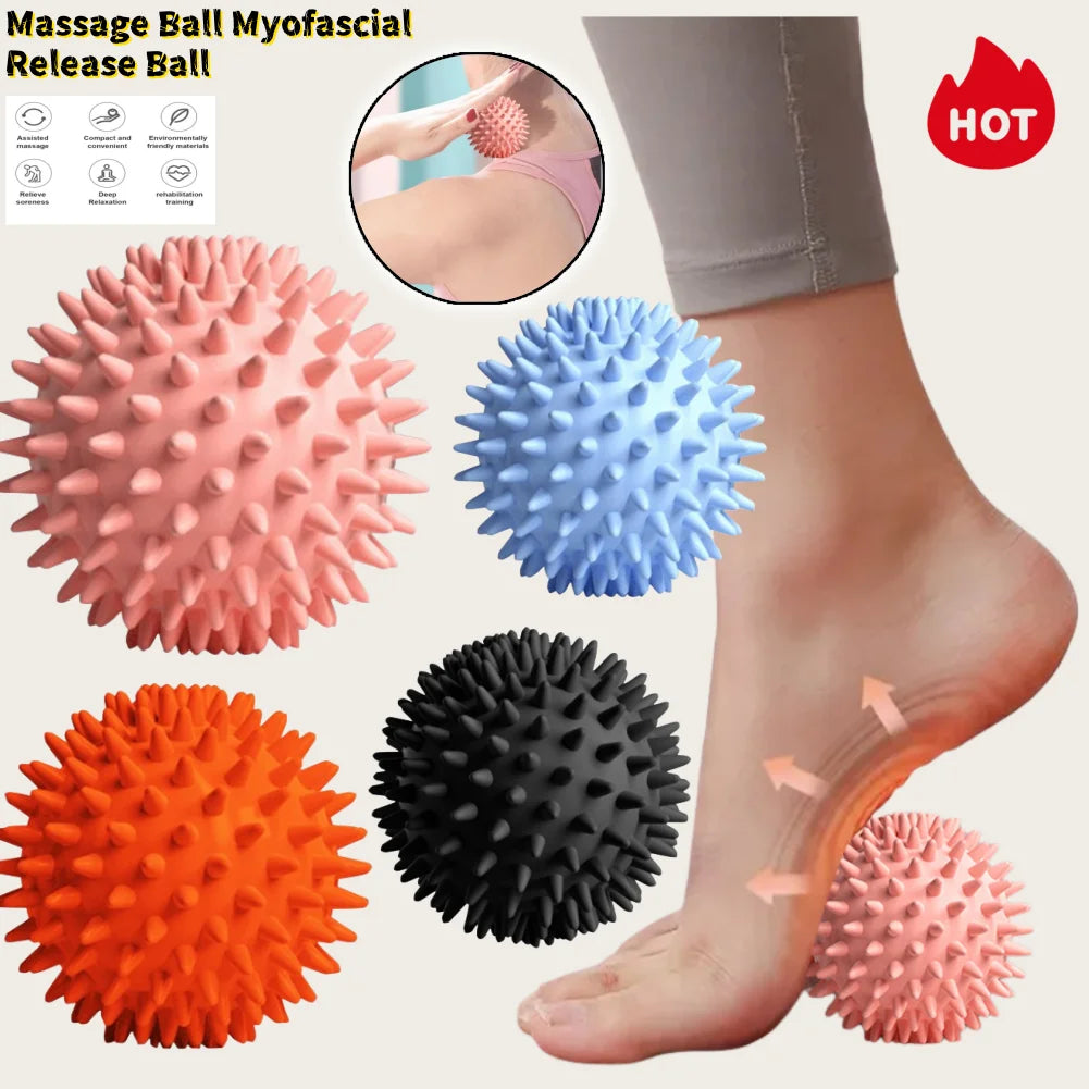 Foot Massage Ball With Spikes Pilates Yoga Sports Fitness