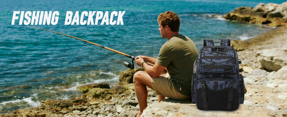 Fishing Backpack 45L Cooler Fishing Tackle Storage Bag